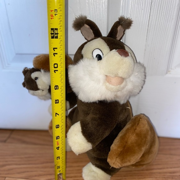 Squirrel Chipmunk Plush Stuffed Animal Baby Pine Cone Vintage TonyToy 12" - Picture 4 of 9